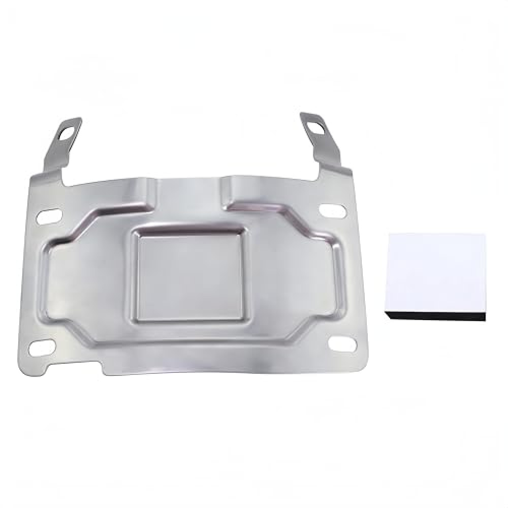 KOONDHEEND License Plate Relocation Bracket for Harley-Davidson; Fits 1986-2023 Harley Softail/Touring; Silver Aluminum; Rear Lower Position; Custom Style