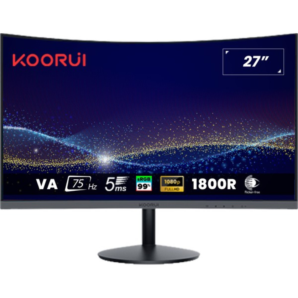 Koorui 27" 27N5C 75Hz 5ms Va Fhd (Hdmı, Vga) Curved Monitör Monitör Fiyatı