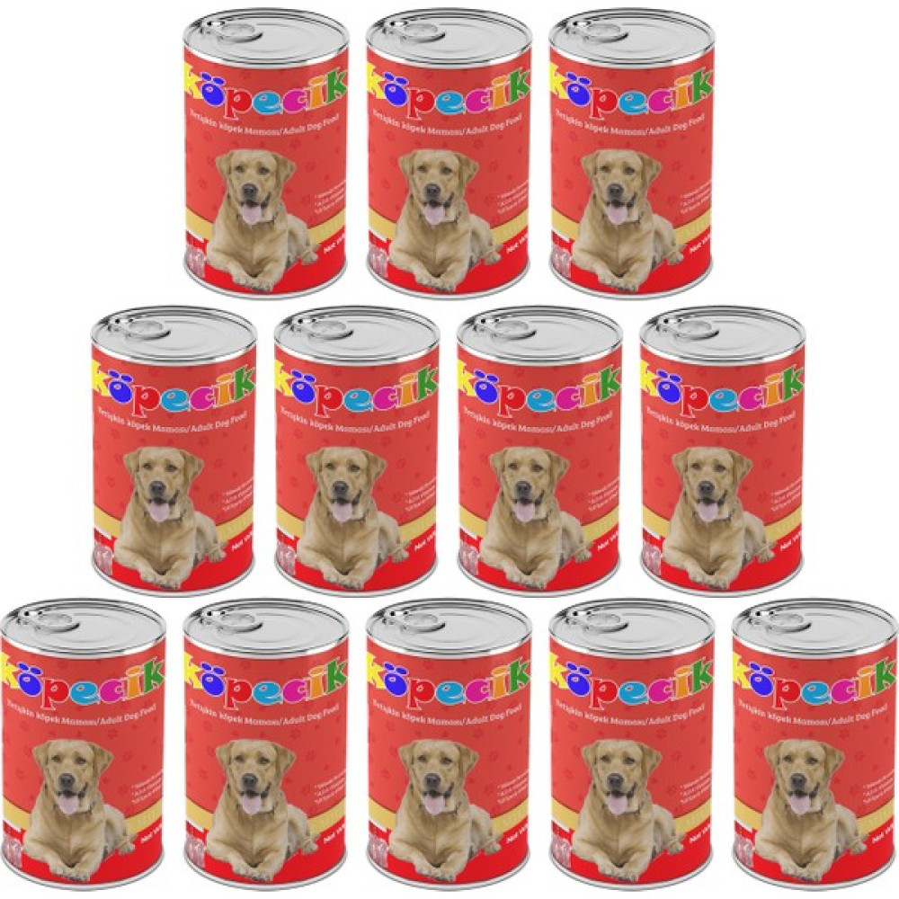 Köpecik Kuzu Etli Yetişkin Köpek Konserve Mama 12*415GR Evcil Hayvan Ürünleri Fiyatı