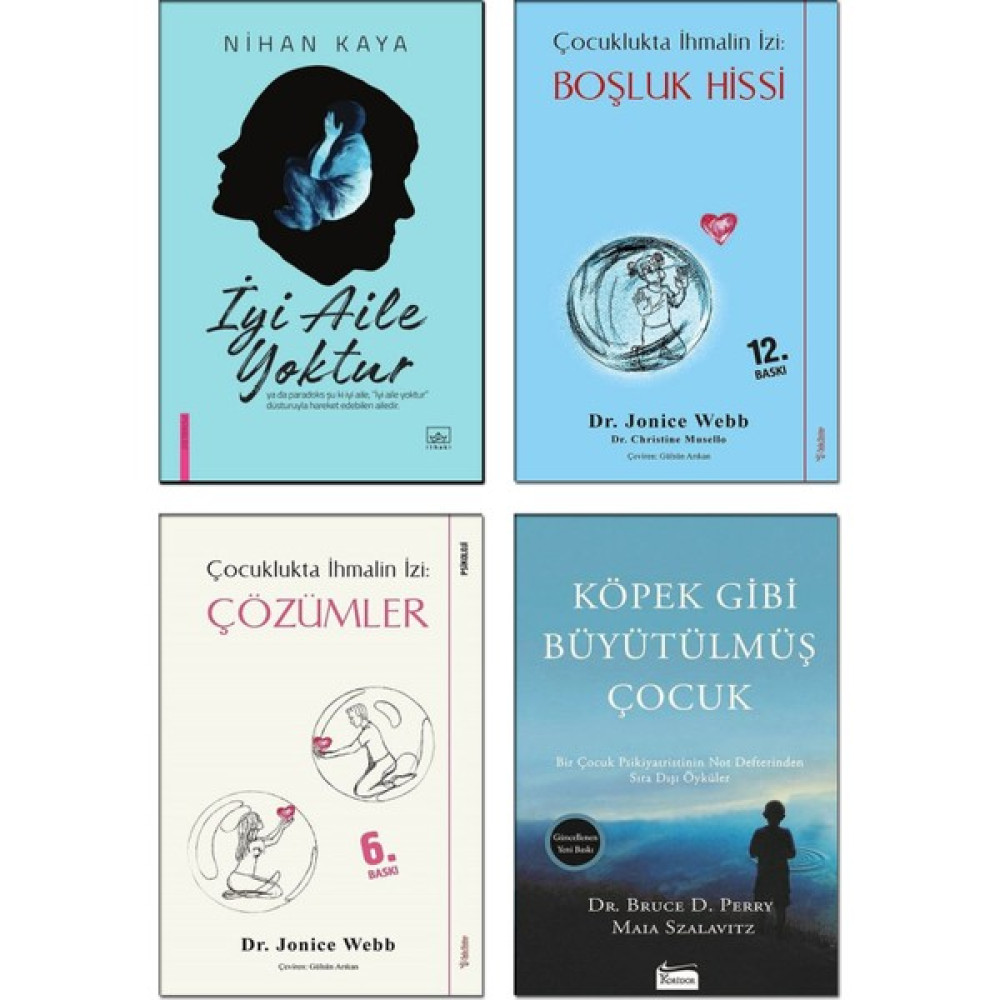 Köpek Gibi Büyütülmüş Çocuk + İyi Aile Yoktur - Nihan Kaya + Çocuklukta İhmalin İzi : Boşluk Hissi + Çocuklukta İhmalin İzi : Çözümler - Jonice Web... Aile & Çocuk Bakımı Fiyatı