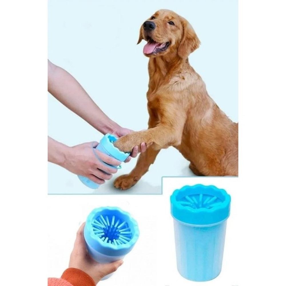 Köpek & Kedi Pati Ayak Yıkama Kovası Silikon Jel Fırçalı Pati Temizleme Bardak 11X9 cm - Renkli - 1 Adet Evcil Hayvan Ürünleri Fiyatı