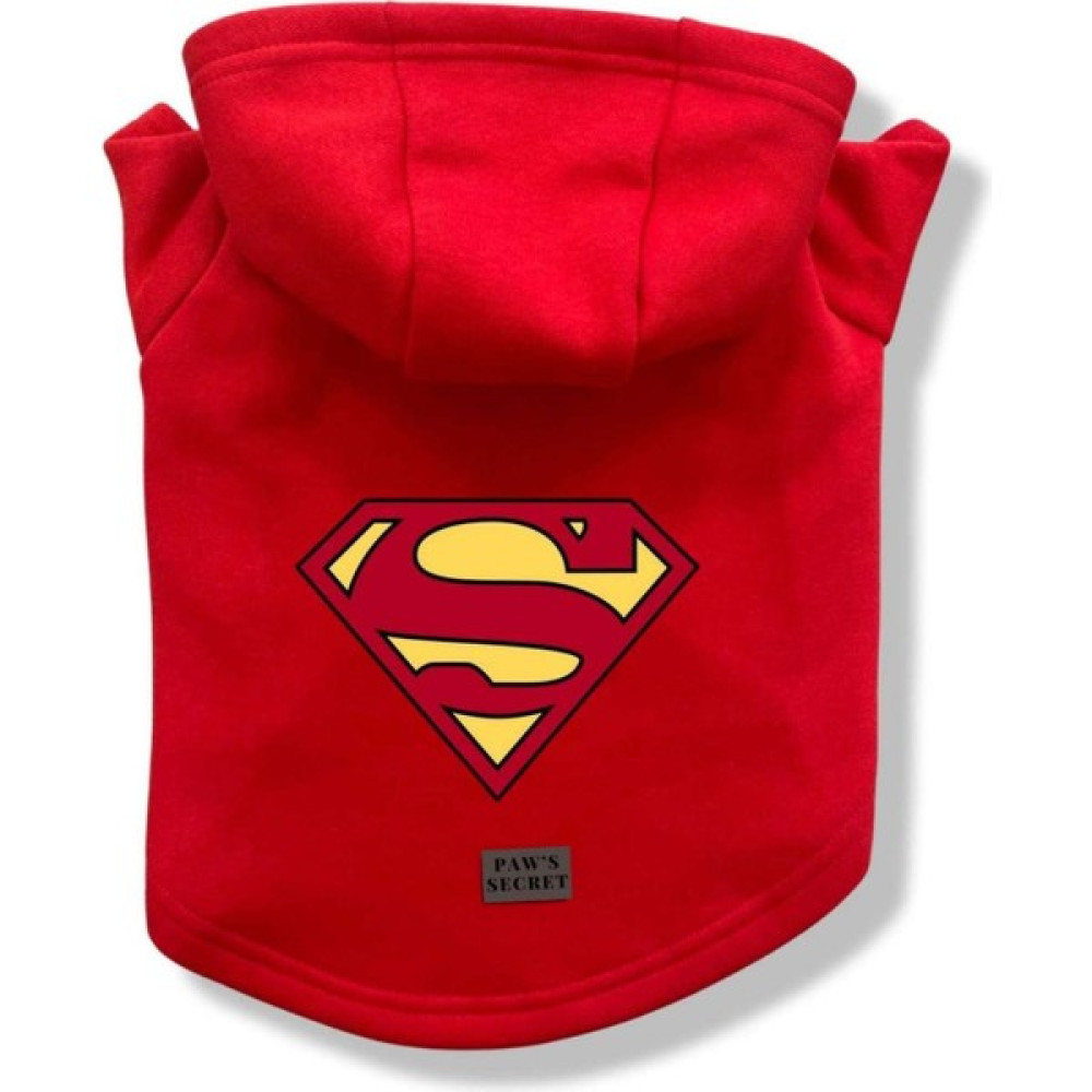 Köpek Kıyafeti Köpek Sweatshirt Hoodie Köpek Ürünleri Kedi Kıyafeti - Superman Logo - Kırmızı - M Evcil Hayvan Ürünleri Fiyatı