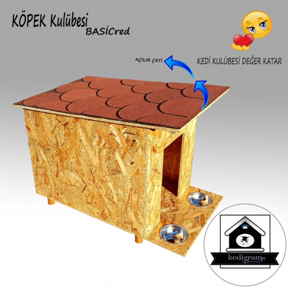 Kopek Kulubesi Basicred - Cati Kaplamali - Kedi Evi Evcil Hayvan Ürünleri Fiyatı