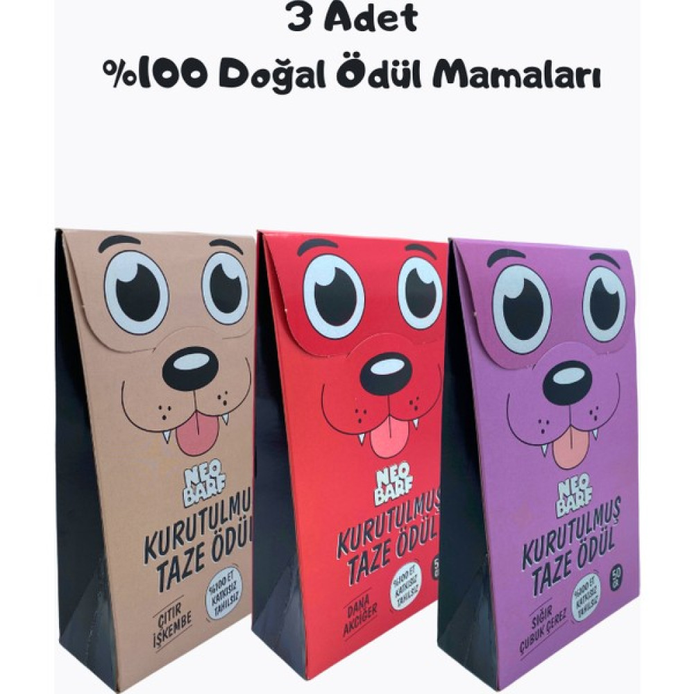 Köpek Ödül Maması Seti %100 Doğal Katkısız Kurutulmuş Et Köpekler Için Sağlıklı Ödül Mamaları 3'lü Mama Paketi Evcil Hayvan Ürünleri Fiyatı