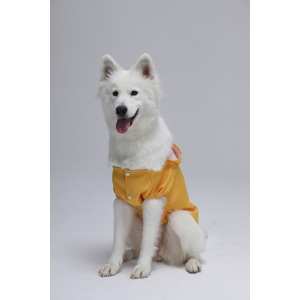 Köpek Su Geçirmez Yağmurluk Rüzgarlık - Sarı - 4XL Evcil Hayvan Ürünleri Fiyatı