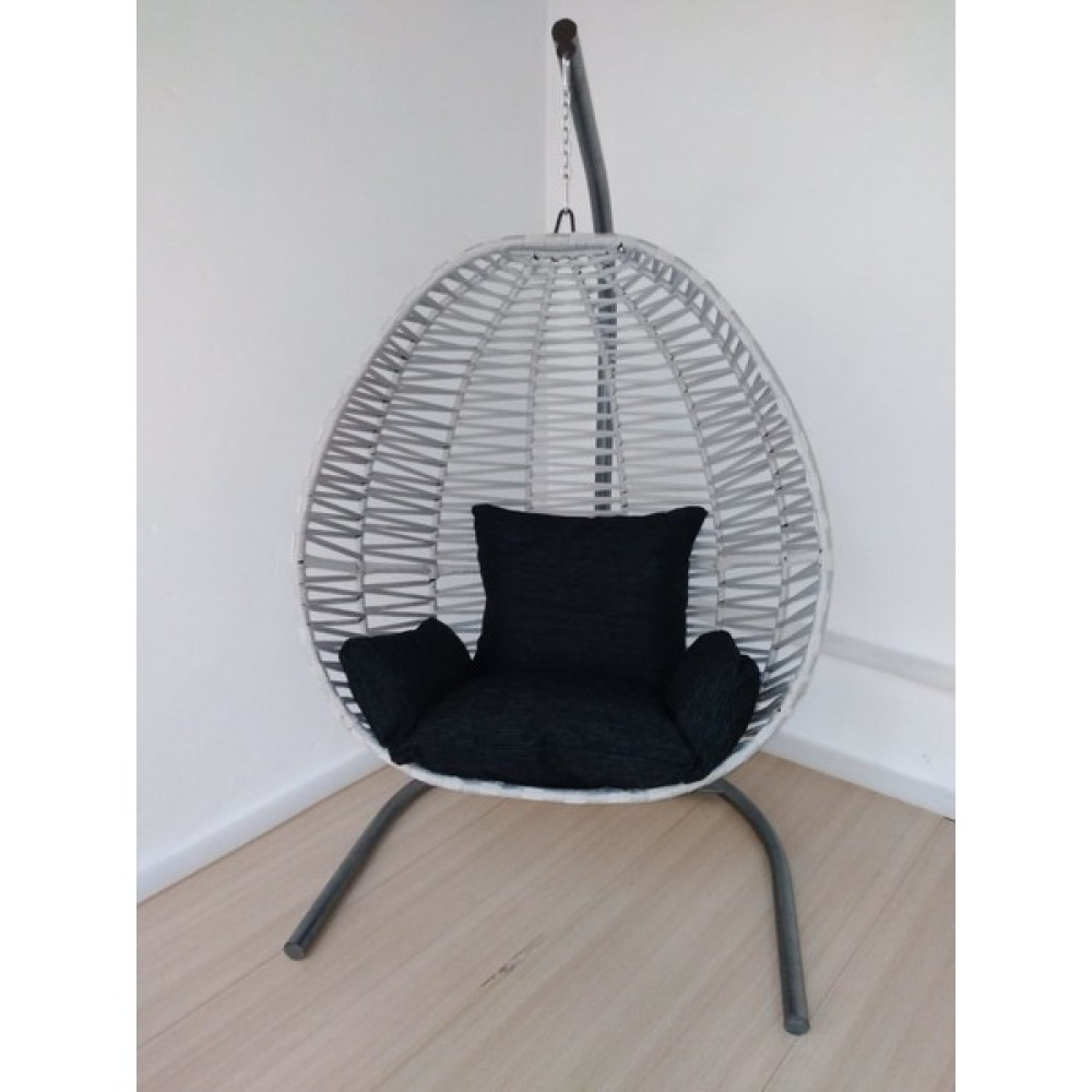 Kopis Garden Bahçe ve Balkon Armut Salıncak - Gri Bahçe Salıncağı Fiyatı