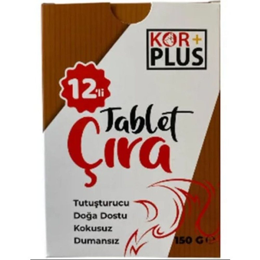 Kor Plus Tablet Çıra 12'li 150 Gr - Beyaz - 1 Adet Oto Boyaları Fiyatı