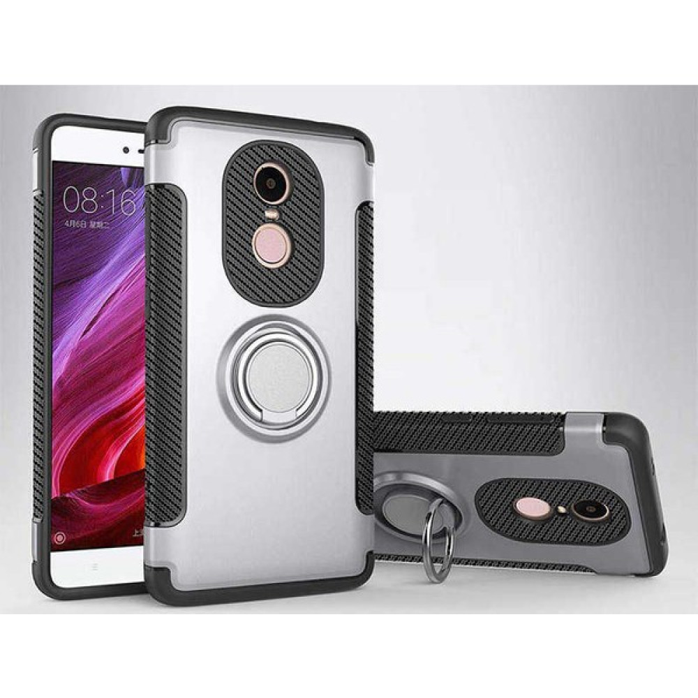 Koral Store Koralstore Xiaomi Redmi Note 4x Kılıf Zore Yüzüklü Verus Kapak - Gri Cep Telefonu Kılıfı Fiyatı
