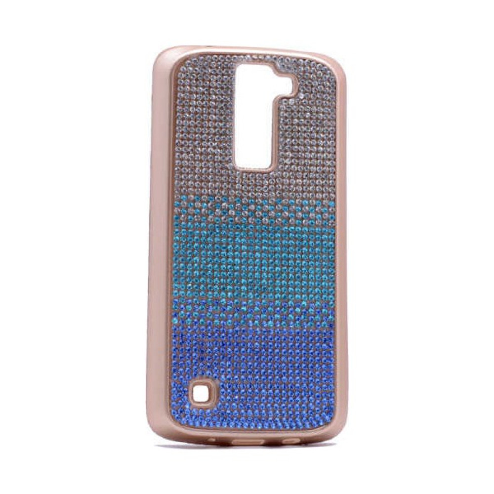 Koralstore Lg K10 Kılıf Zore Mat Lazer Taşlı Silikon - Mavi Cep Telefonu Kılıfı Fiyatı