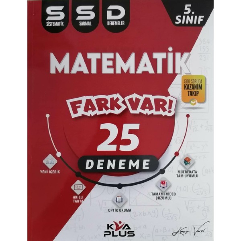 Koray Varol Akademi 5. Sınıf Matematik SSD Sistematik Sarmal Deneme Tüm Dersler Fiyatı
