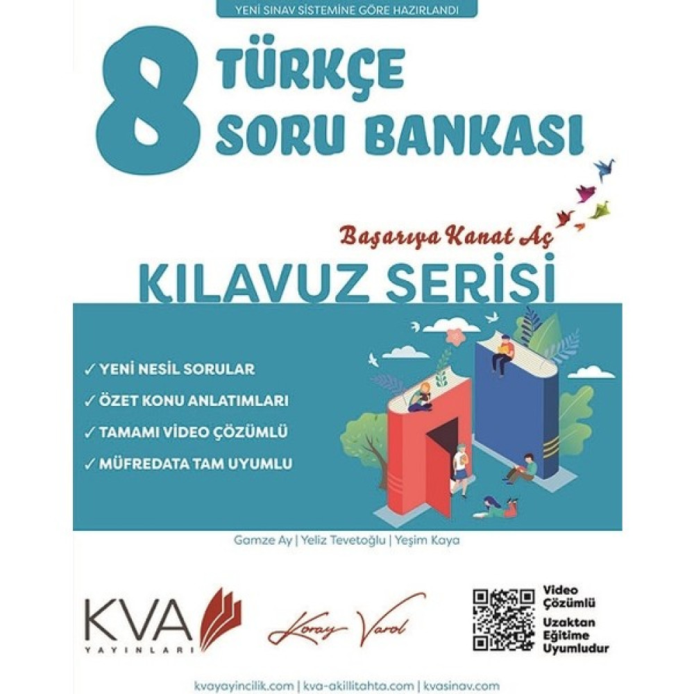 Koray Varol Akademi 8.sınıf Kılavuz Serisi Türkçe Soru Bankası Ders Sınav Kitapları Fiyatı