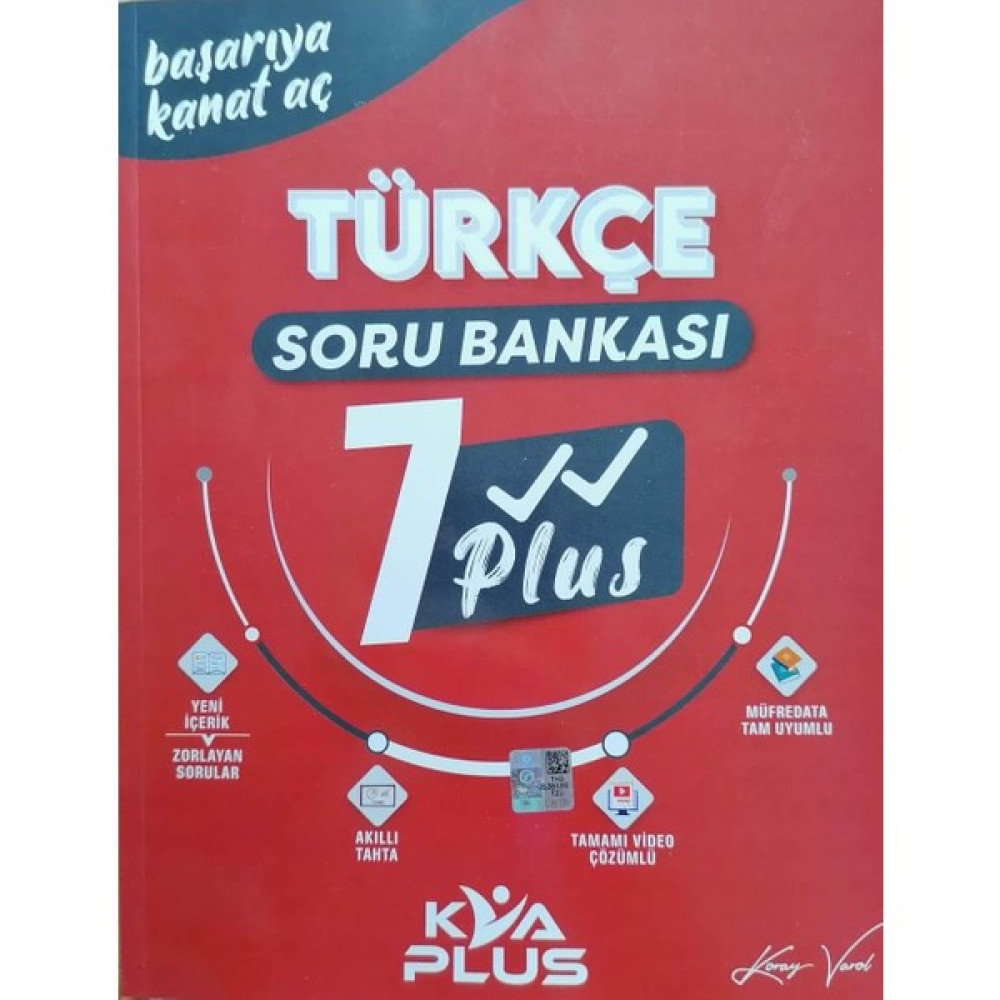Koray Varol Akademi Plus 7. Sınıf Türkçe Soru Bankası Kırmızı Seri - Koray Varol 7. Sınıf Kaynak Kitapları Fiyatı