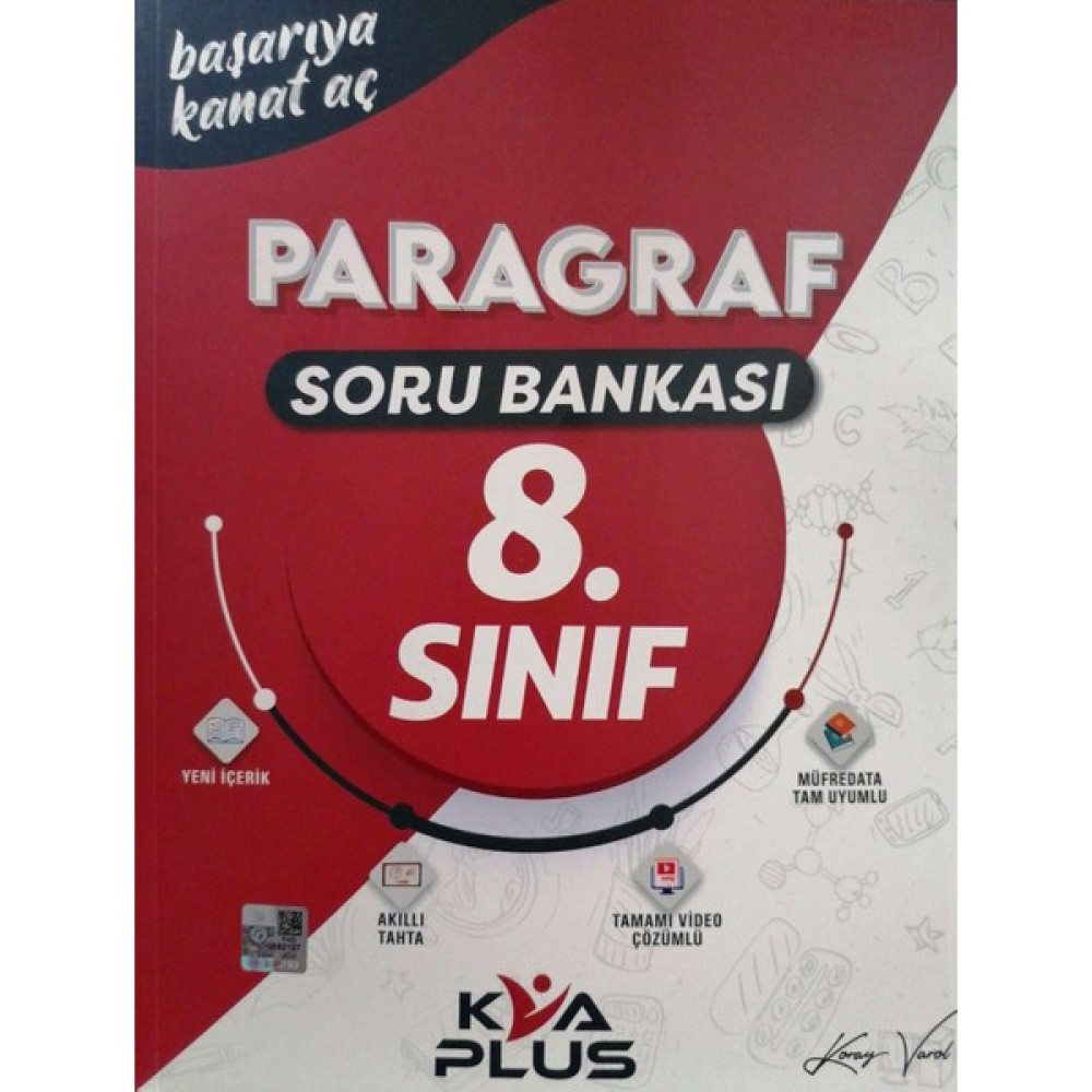 Koray Varol Akademi Plus 8. Sınıf LGS Paragraf Soru Bankası Kaynak Kitapları Fiyatı