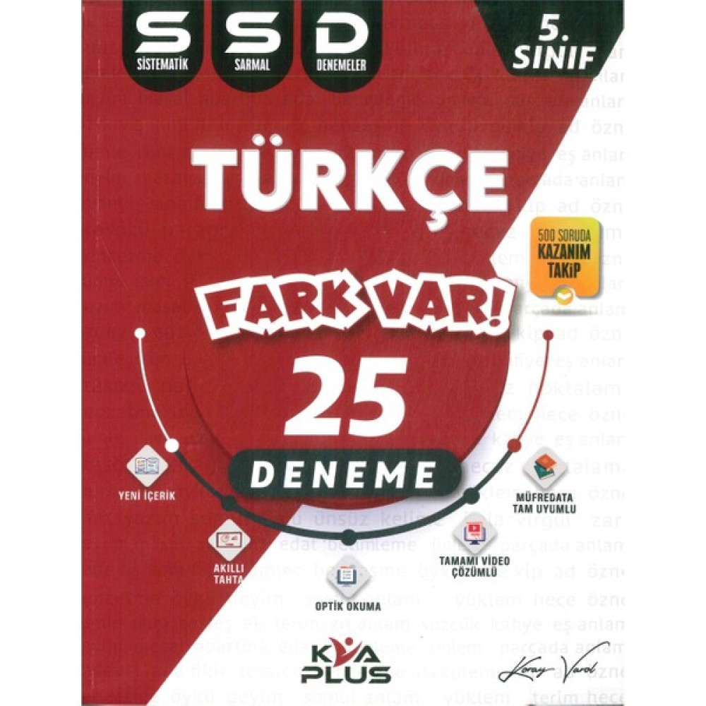 Koray Varol Akademi Türkçe 5. Sınıf 25 Deneme Ders Sınav Kitapları Fiyatı