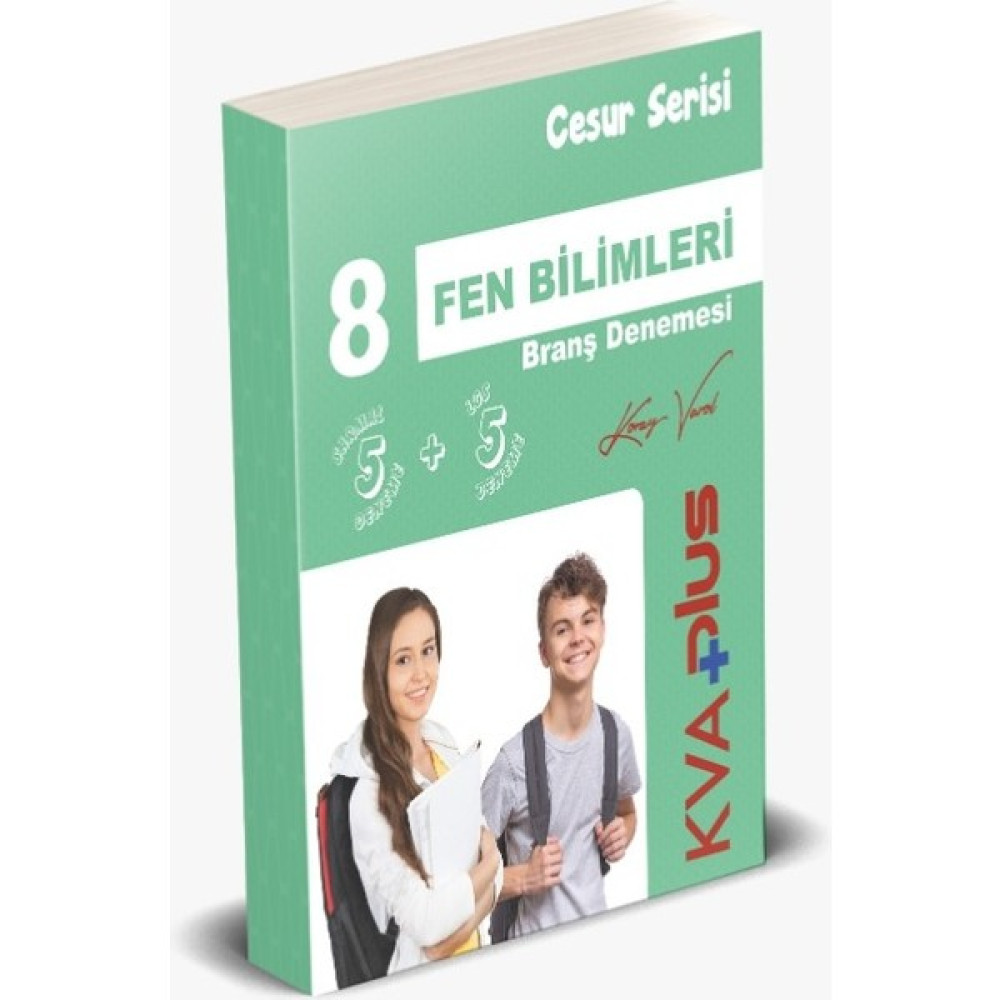 Koray Varol +Plus Cesur Serisi Fen Bilimleri Branş Denemesi (5 Sarmal + 5 Genel Deneme) Kaynak Kitapları Fiyatı