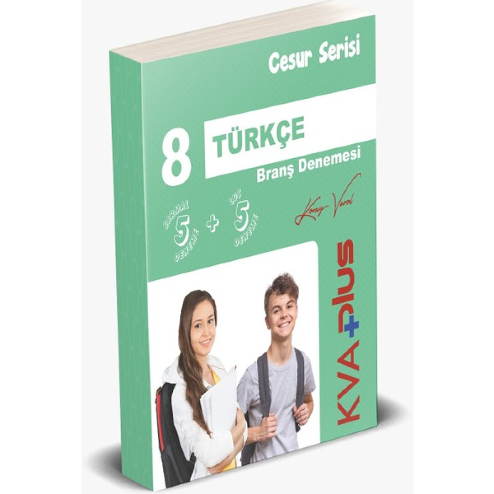 Koray Varol +Plus Cesur Serisi Türkçe Branş Denemesi (5 Sarmal + 5 Genel Deneme) Kaynak Kitapları Fiyatı