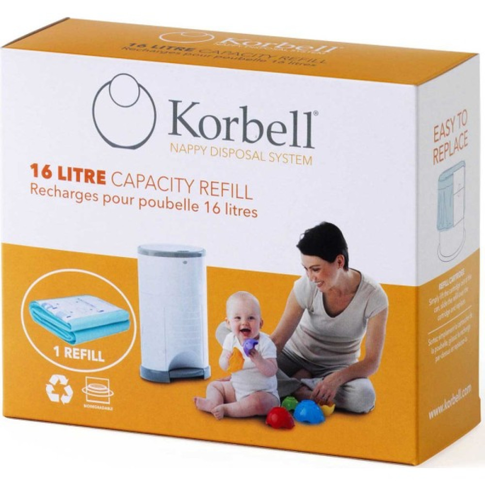 Korbell 495 Adet Kirli Bebek Bezi Kapasiteli Çöp Poşeti Bebek Banyo-Tuvalet Fiyatı