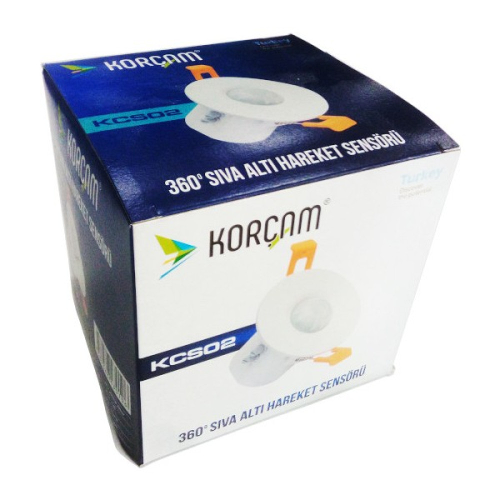 Korçam 360° Sıva Altı Hareket Sensörü KCS02 Nalburiye & Hırdavat Fiyatı