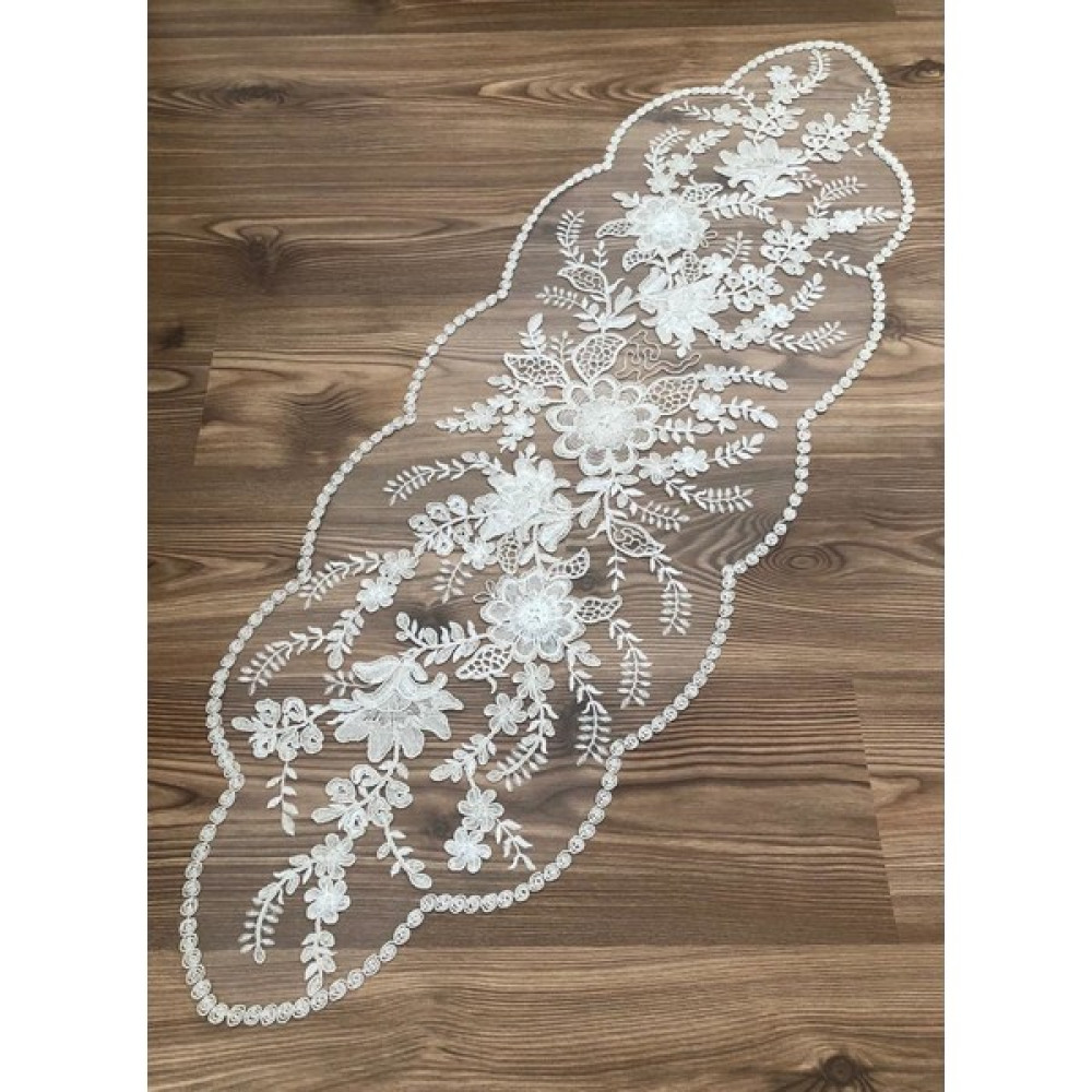 Kordone Nakışlı Tül 5li Takım (Krem) Masa Örtüsü Fiyatı