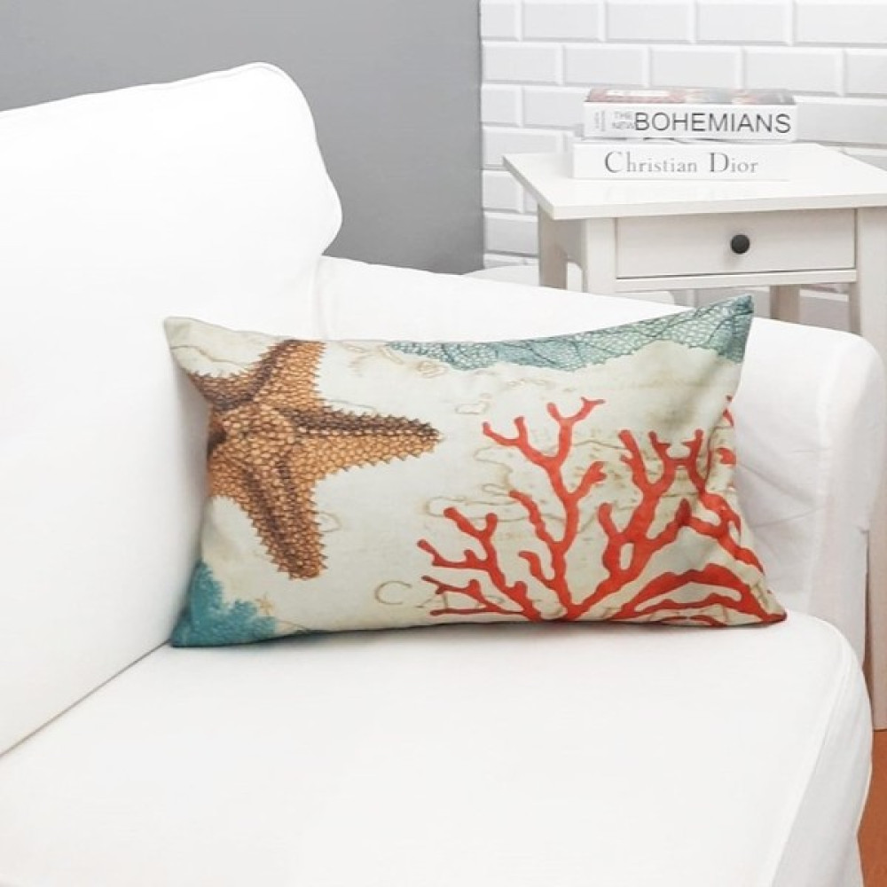 Körfez Kırlent Marin Desenli Dikdörtgen Kırlent Kılıfı - 43 x 43 cm - Renkli Kırlent / Mobilya Yastığı Fiyatı