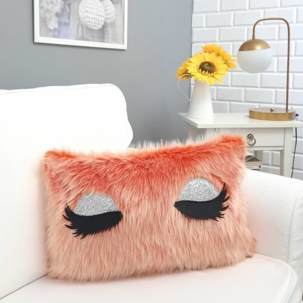 Körfez Kırlent Peluş Kirpik Kırlent Kılıfı Turuncu 35 x 55 Cm - Renkli Kırlent / Mobilya Yastığı Fiyatı