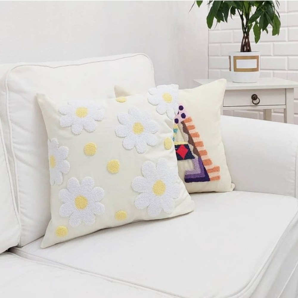 Körfez Kırlent Punch El Işçiliği Kırlent Kılıfı 2'li Kombin - 43 x 43 cm - Renkli Kırlent / Mobilya Yastığı Fiyatı