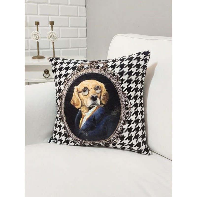 Körfez Kırlent Sevimli Hayvan Figür Baskılı Kırlent Kılıfı 43X43CM - 43 x 43 cm - Renkli Kırlent / Mobilya Yastığı Fiyatı