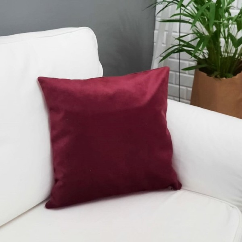 Körfez Kırlent Tay Tüyü Kırlent Kılıfı Bordo - 43 x 43 cm - Renkli Kırlent / Mobilya Yastığı Fiyatı