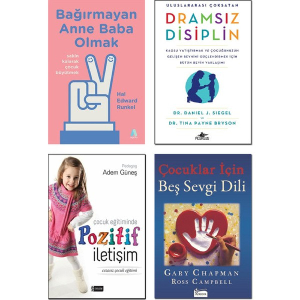 Koridor Yayıncılık - Bağırmayan Anne Baba Olmak + Dramsız Disiplin / Daniel Siegel + Çocuk Eğitiminde Pozitif Iletişim + Çocuklar Için Beş Sevgi Di... Çocuk Bakımı Kitapları Fiyatı