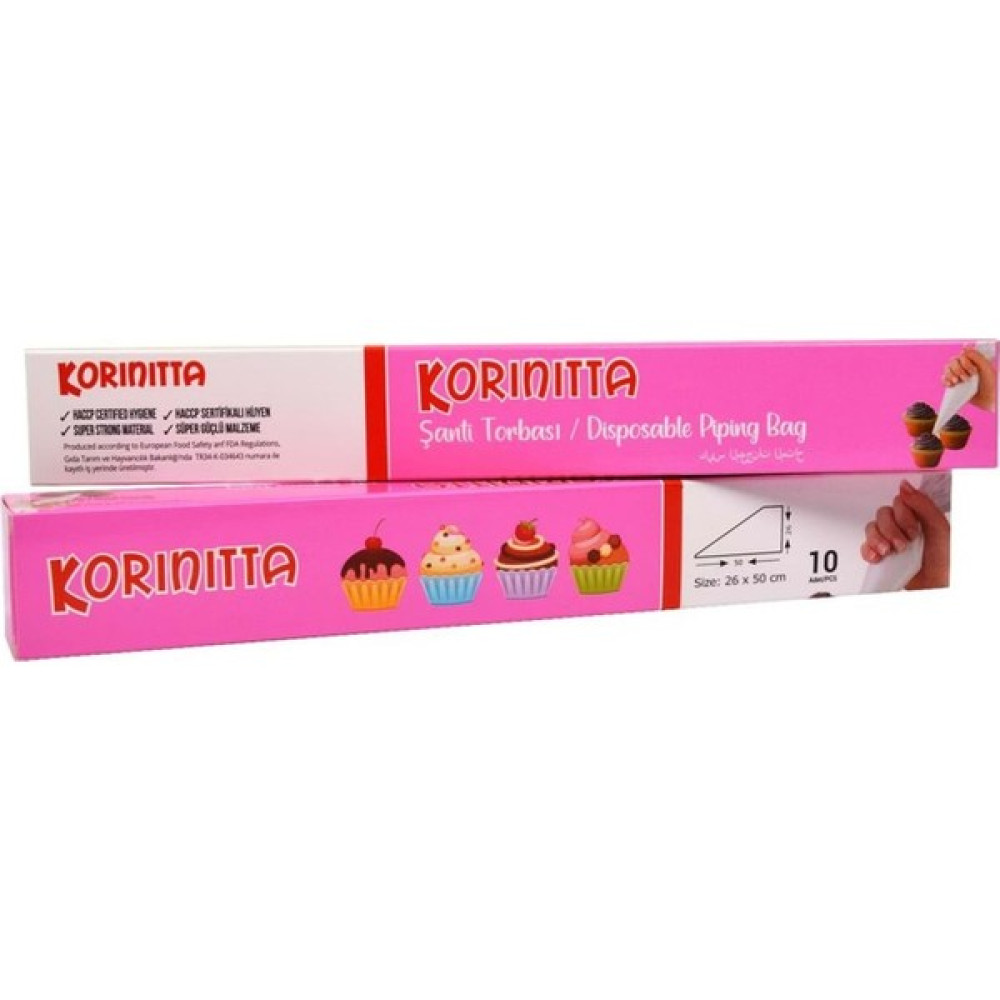 Korinitta Krema ve Şanti Sıkma Torbası 10'lu Diğer Fiyatı
