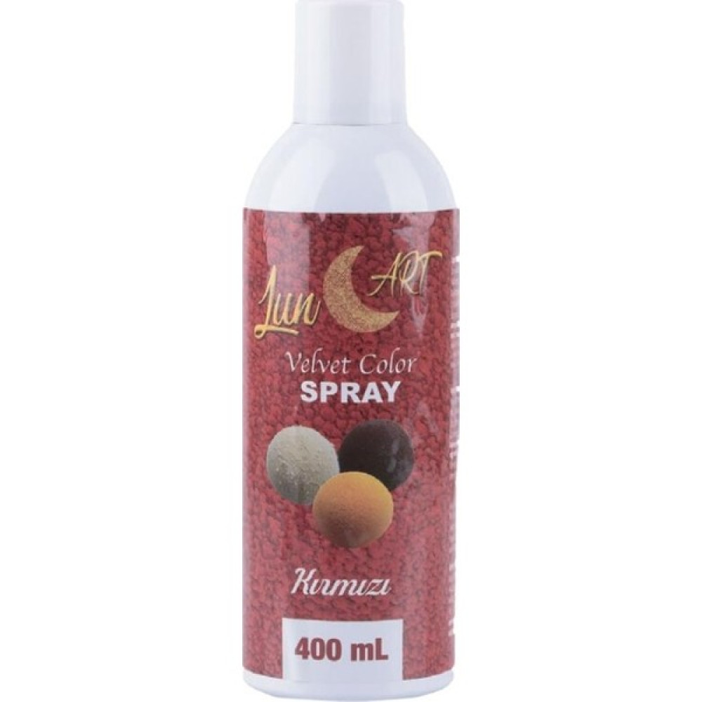 Korinitta Lunart Sprey Kadife ( Velvet ) Kırmızı Boya 400 ml Diğer Fiyatı