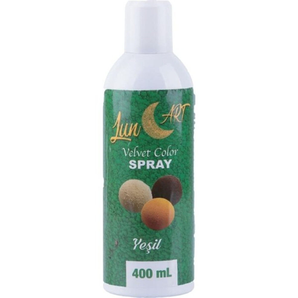 Korinitta Lunart Sprey Kadife ( Velvet ) Yeşil Boya 400 ml Diğer Fiyatı