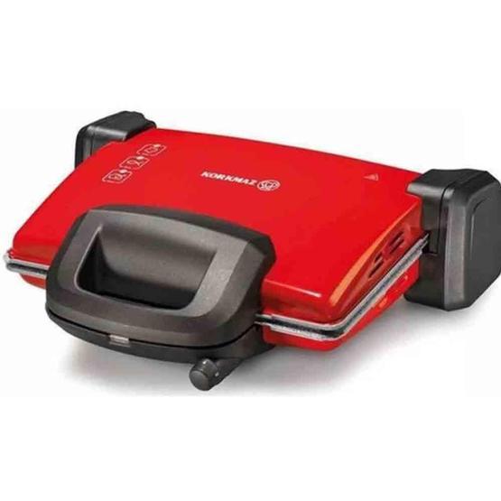 Korkmaz A313-04 Kompakto Maxi 1800 W 4 Adet Pişirme Kapasiteli Teflon Çıkarılabilir Plakalı Izgara ve Tost Makinesi Tost Makineleri Fiyatı