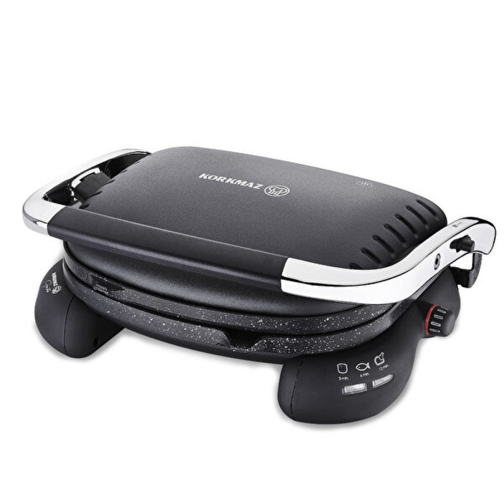 Korkmaz A324-06 Castron 1800 W Siyah Tost Makinesi Tost Makineleri Fiyatı