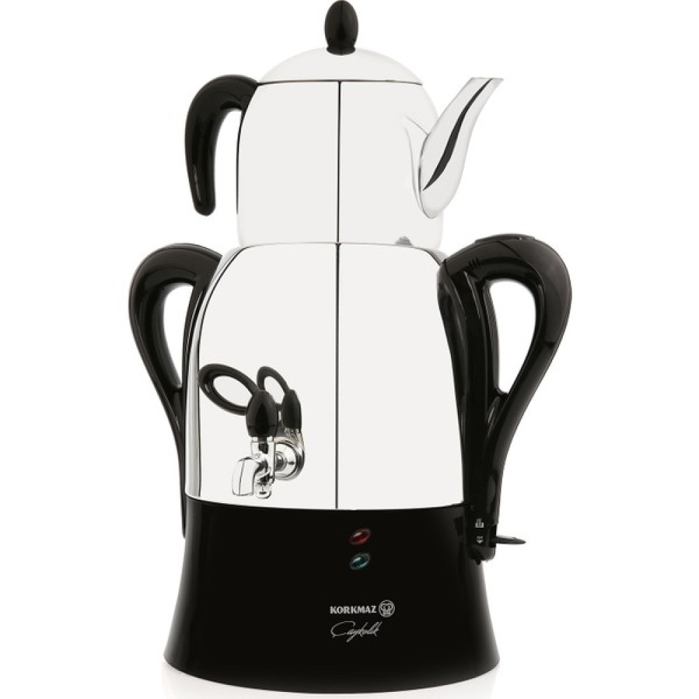 Korkmaz A341-04 Çaykolik Semaver Çay Makinesi - Siyah - 3 lt Semaver Fiyatı