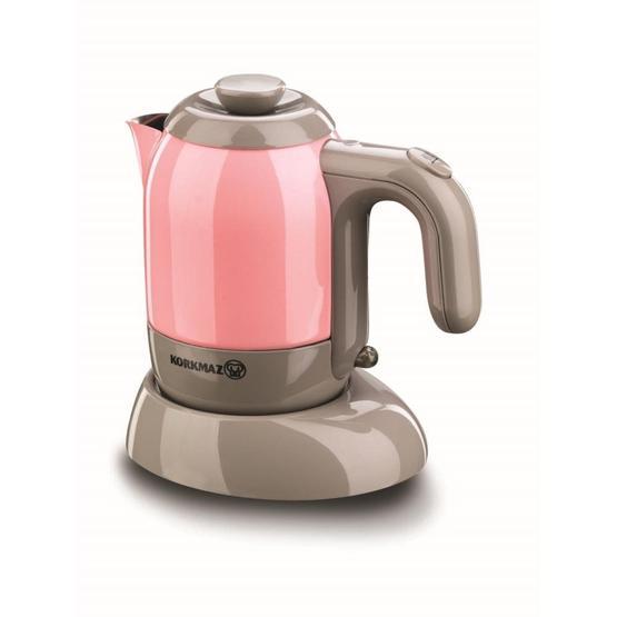 Korkmaz A475 400 W 300 ml 4 Fincan Kapasiteli Kahve Makinesi Pembe Kahve Makineleri Fiyatı