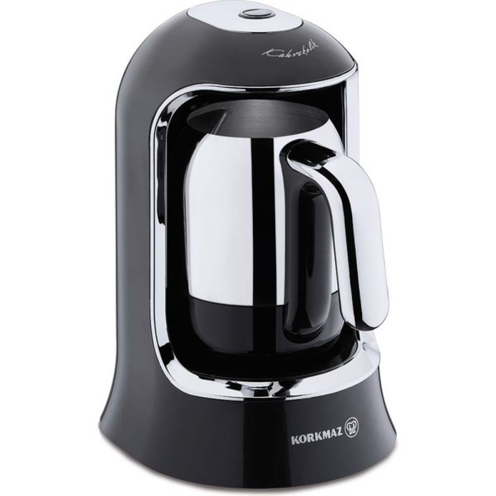 Korkmaz A860-07 Kahvekolik Siyah Krom Otomatik Kahve Makinesi Kahve Makineleri Fiyatı