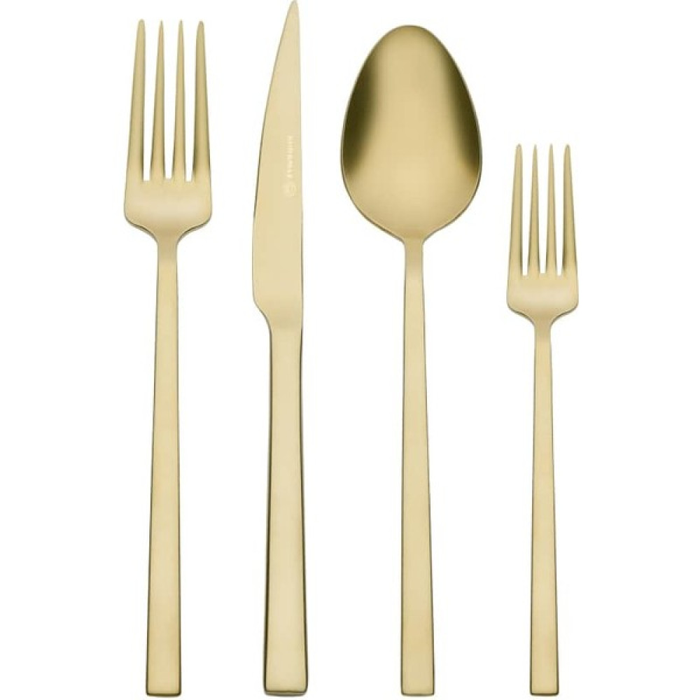 Korkmaz Lora Satin Gold 24 Parça Çatal Kaşık Bıçak Seti Çatal / Kaşık / Bıçak Takımları Fiyatı