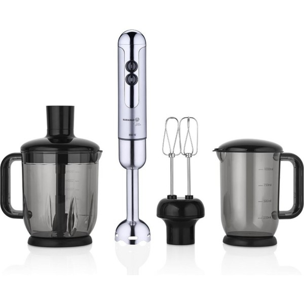 Korkmaz Mia Mega Blender Set InoxKrom - Krom Blenderler Fiyatı