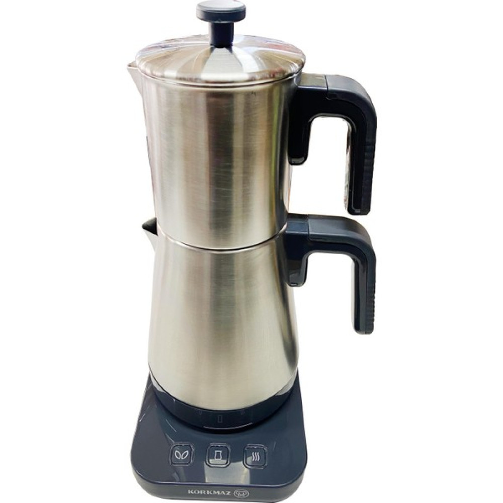 Korkmaz Moderna Elektrikli Çaydanlık GriSatin 1.3 lt Çay Makineleri Fiyatı