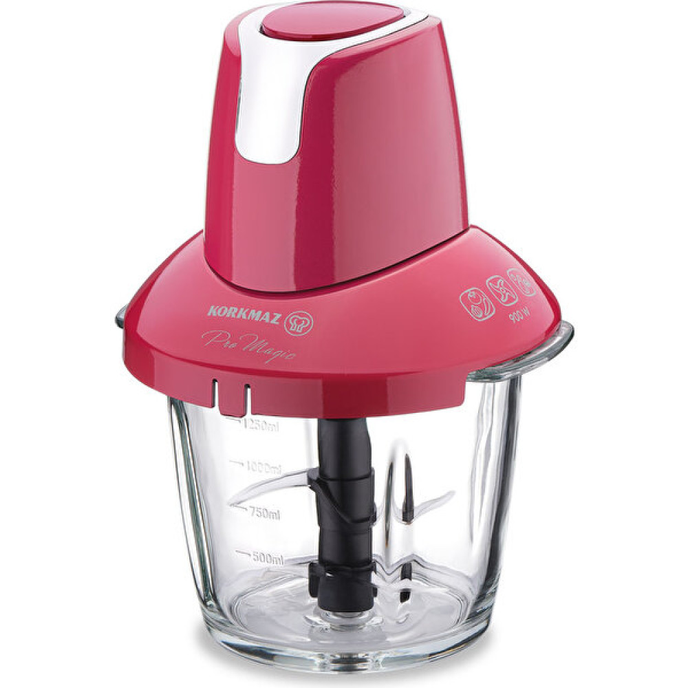 Korkmaz Pro Magic 4 Bıçaklı Cam Doğrayıcı Vivakrom - Kırmızı Blenderler Fiyatı