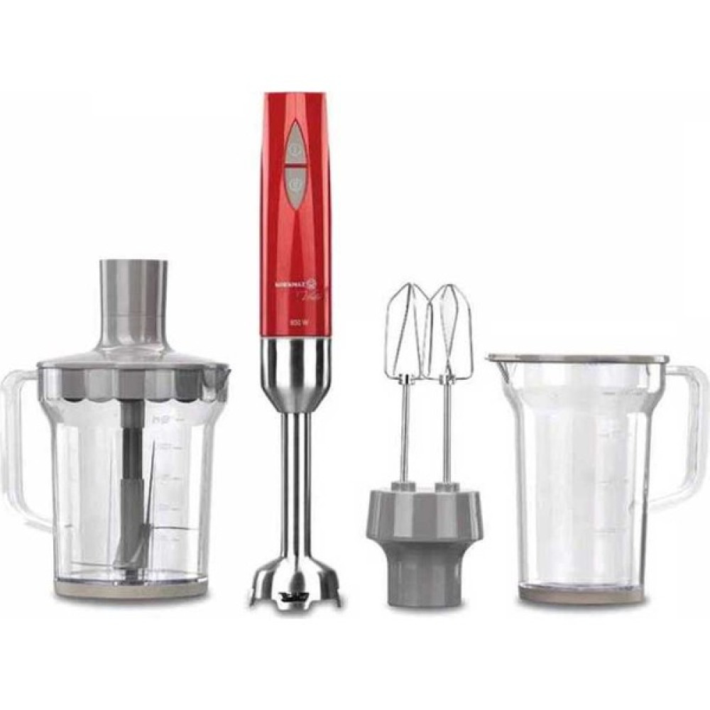 Korkmaz Vertex Mega InoxKırmızı Blender Set Blenderler Fiyatı