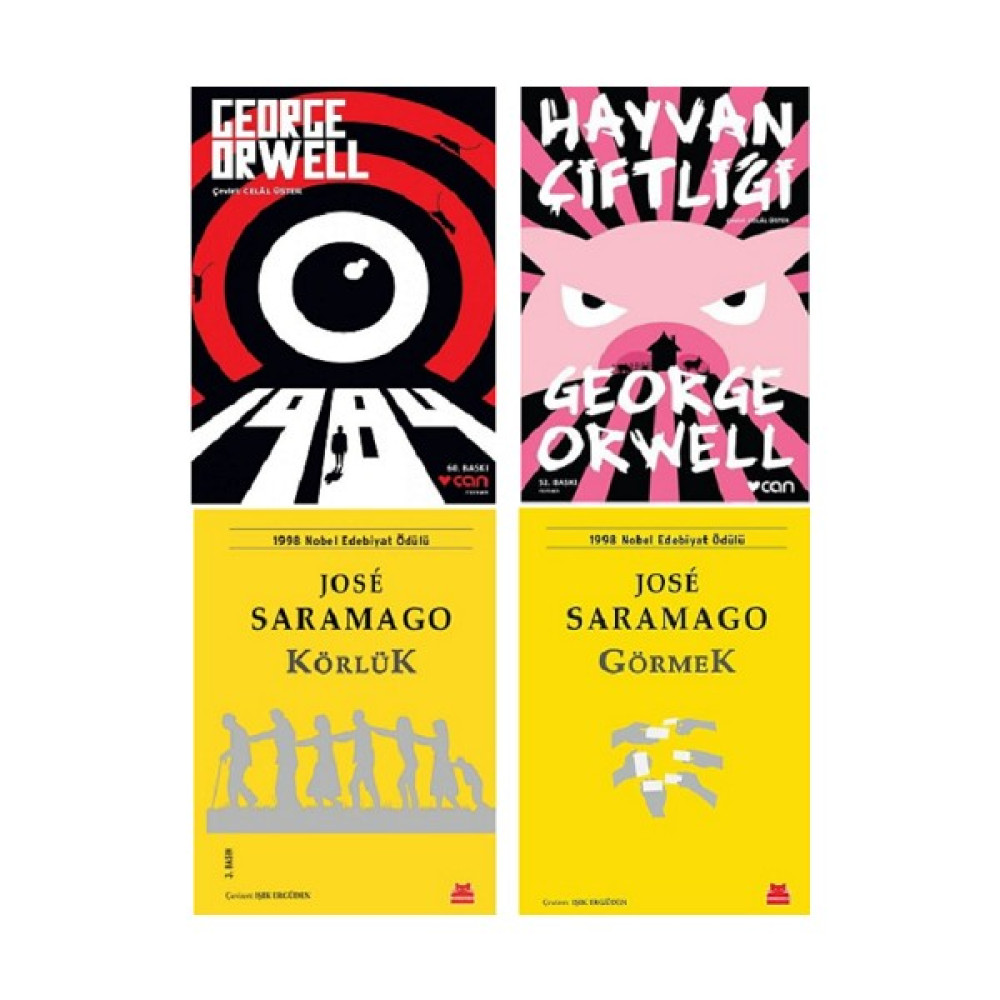 Körlük - Görmek - 1984 - Hayvan Çiftliği | 4 Kitap Set Çeviri Romanlar Fiyatı