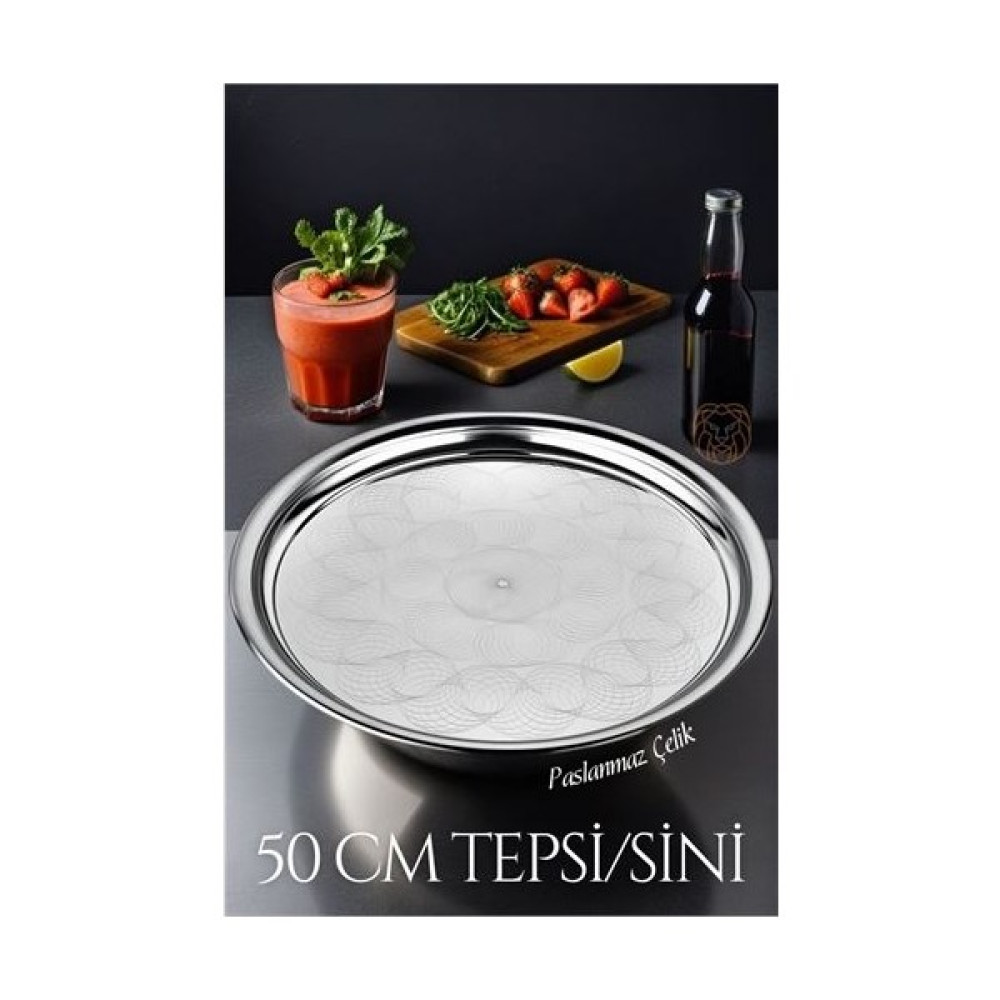 Kornea Store Transformacion 50 cm Tepsi Sini Paslanmaz Çelik 719291 Servis Tepsisi Fiyatı