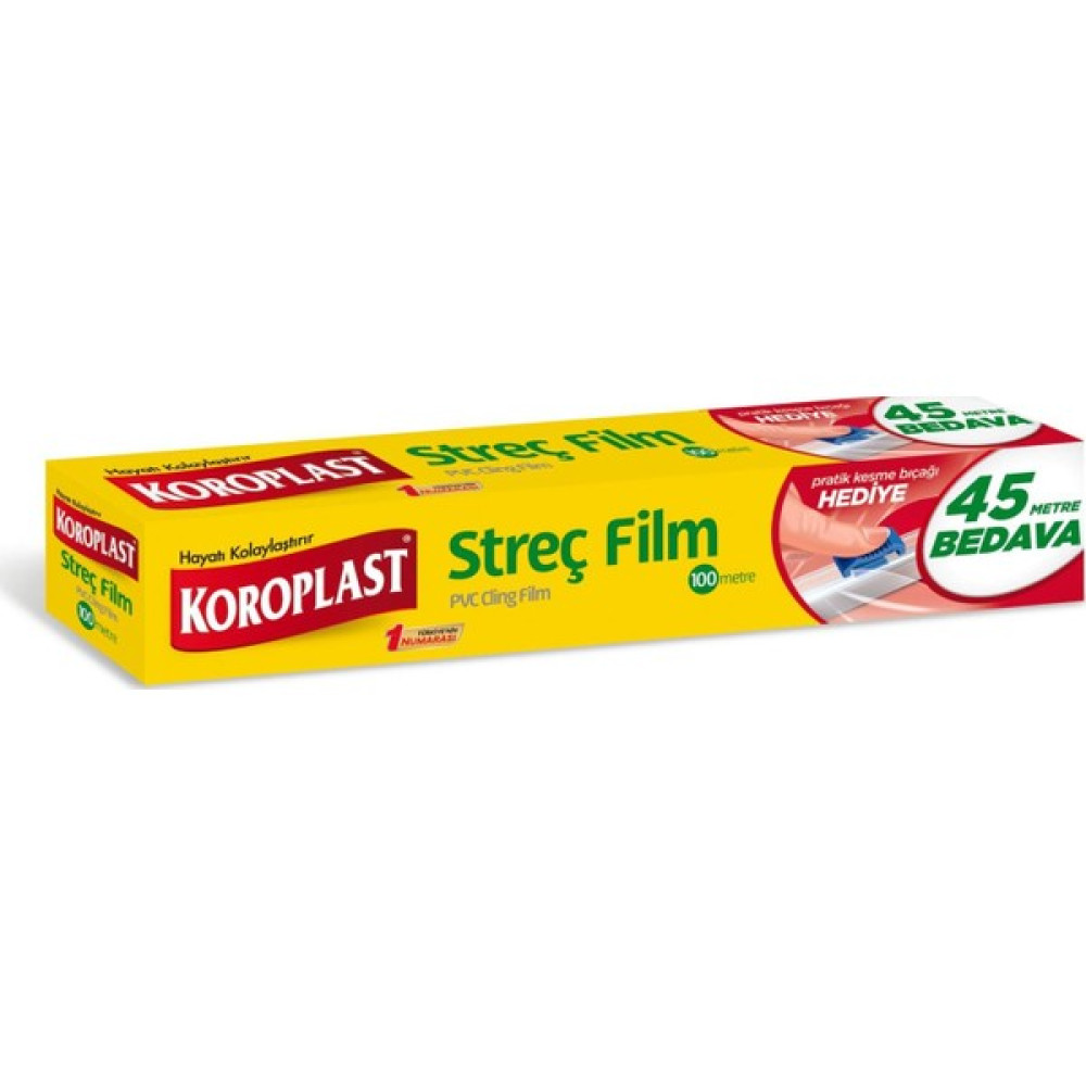 Koroplast 100 mt Streç Film Kesme Bıçağı Hediye Streç Film Fiyatı