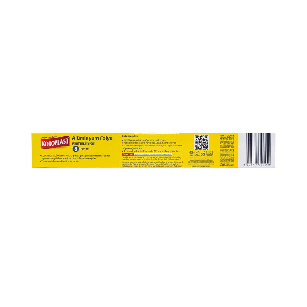 Koroplast Alüminyum Folyo 8 Metre