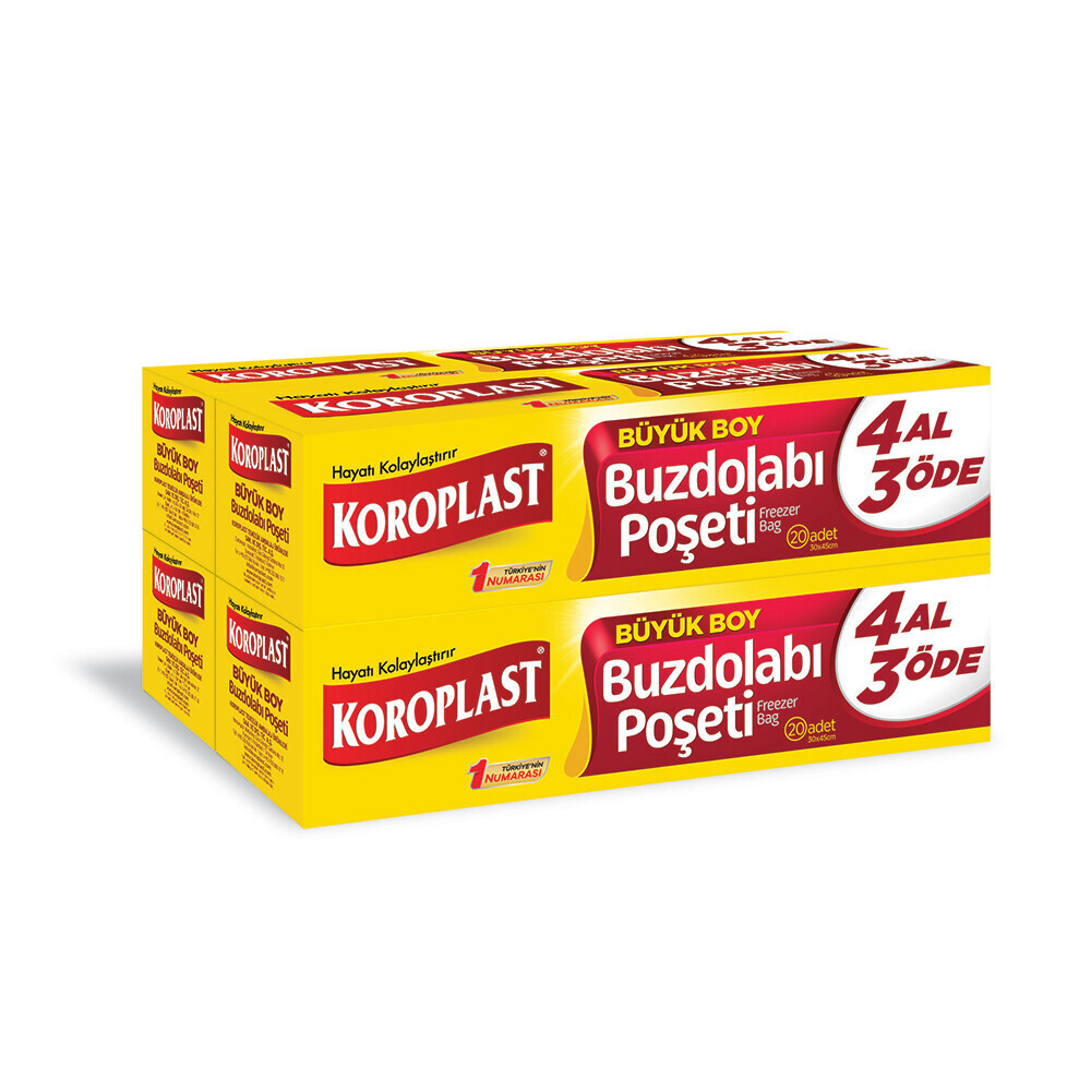 Koroplast Buzdolabı Poseti Büyük Boy 4 Al 3 Öde Buzdolabı Poşeti Fiyatı