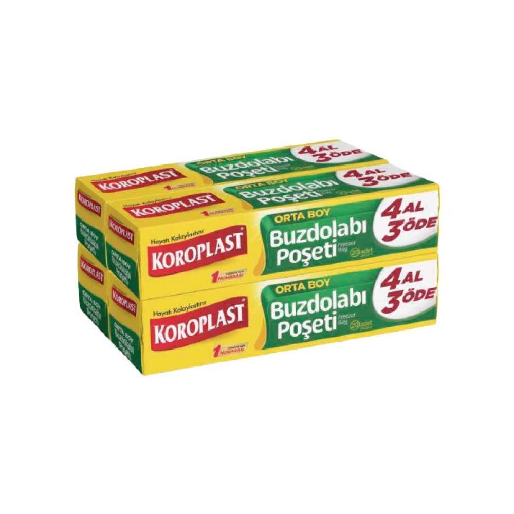 Koroplast Buzdolabı Poşeti Orta Boy 4 Al 3 Öde 80'li Buzdolabı Poşeti Fiyatı