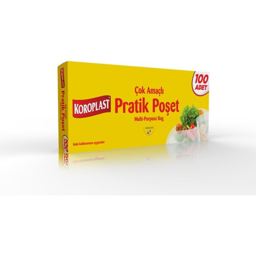 Koroplast Çok Amaçlı Pratik Poşet 100'lü Buzdolabı Poşeti Fiyatı