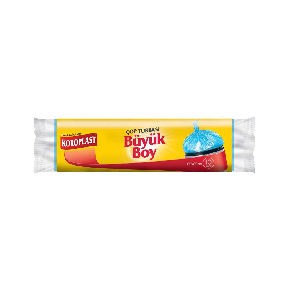 Koroplast Çöp Torbası 10'lu Büyük Çöp Poşetleri Fiyatı